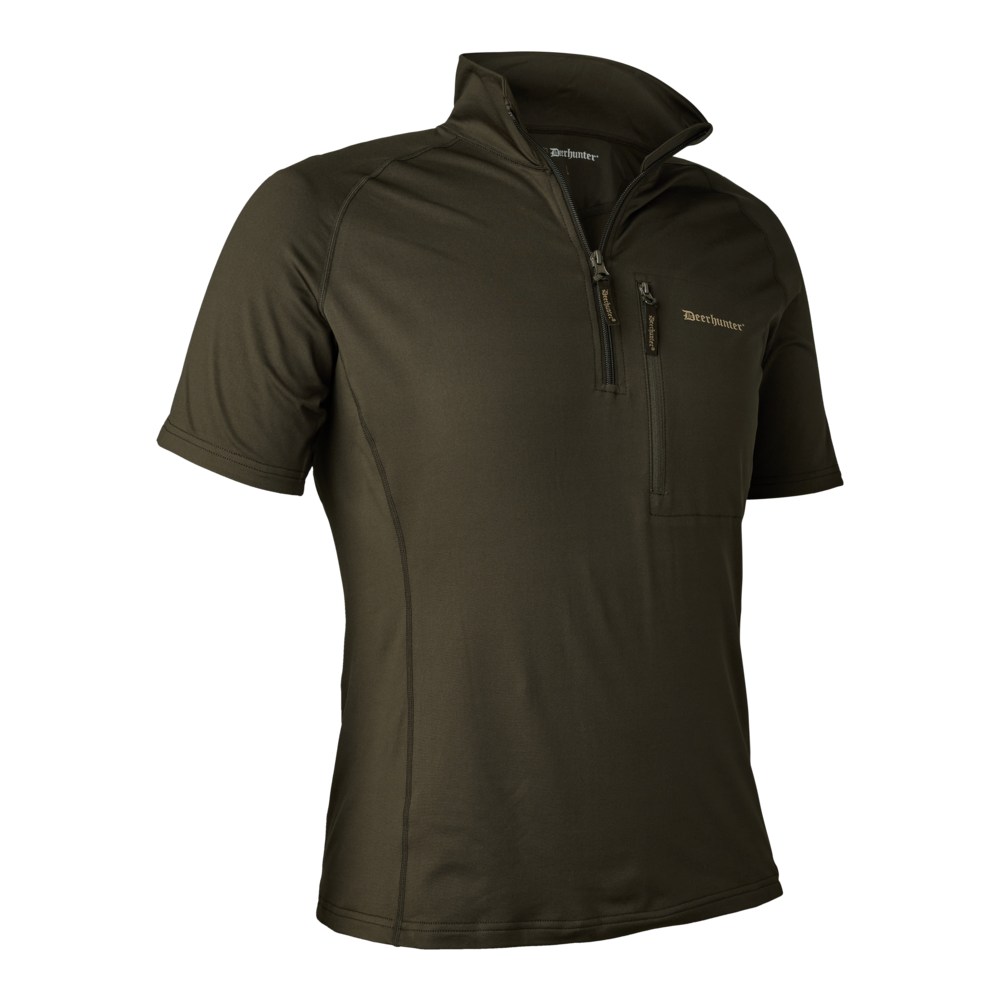 Deerhunter Mens Excape Insulated T-shirt with zip-neck