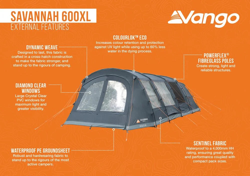 Vango Savannah 600 XL Package