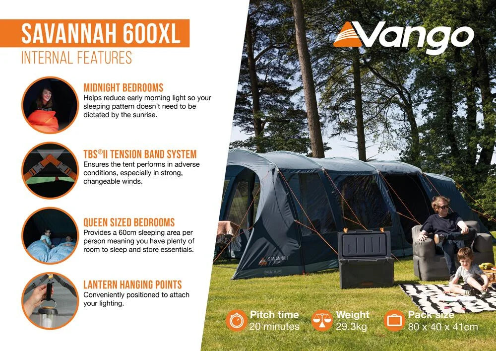 Vango Savannah 600 XL Package