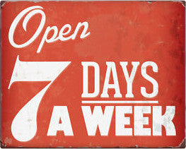 Now Open Sundays