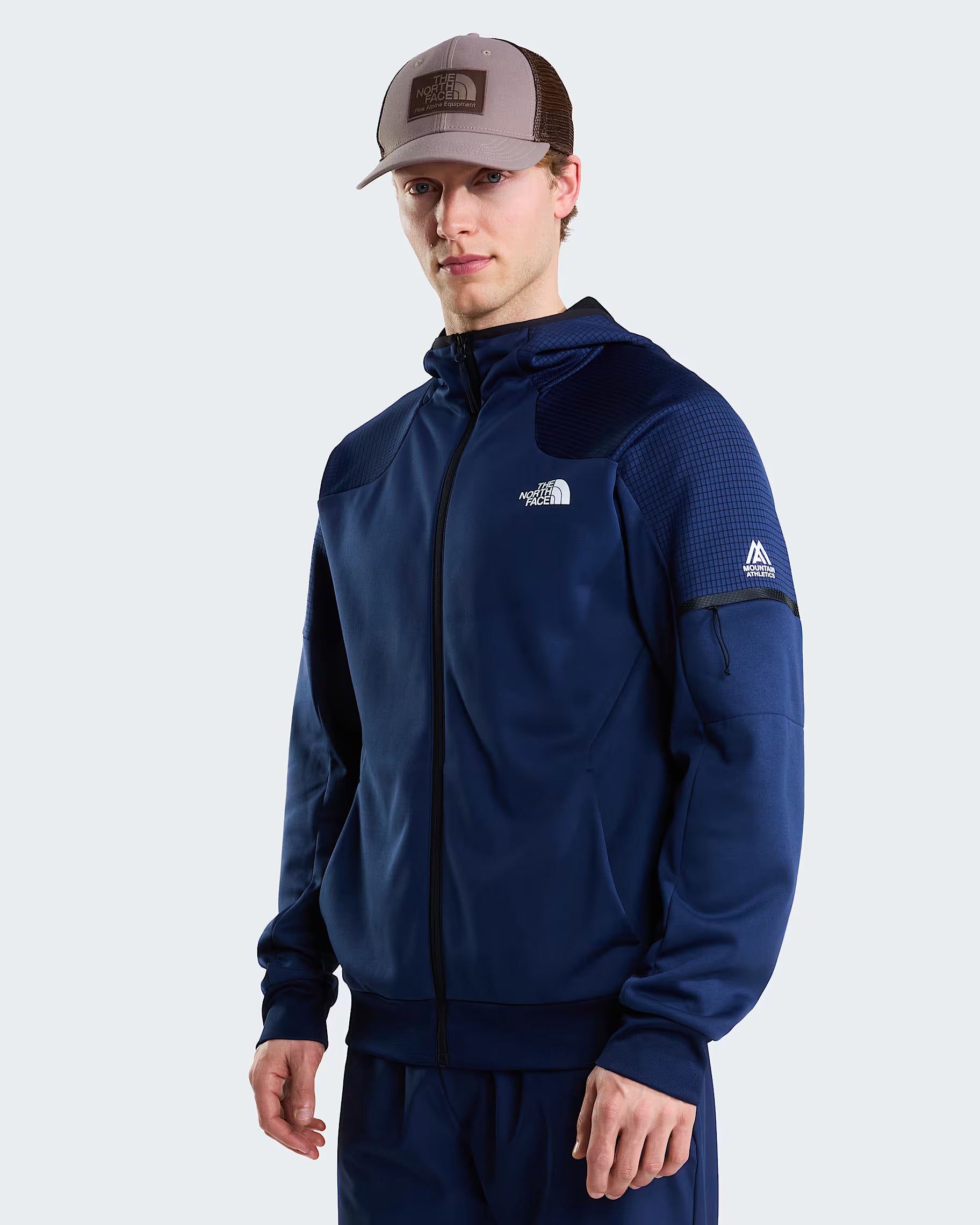 The North Face Mens Mountain Athletics 2.0 Hooded Full-Zip Fleece