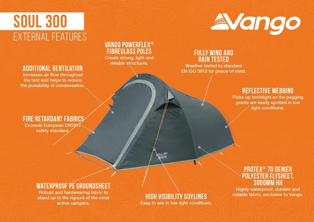 Vango Soul 300 3-Man Tent
