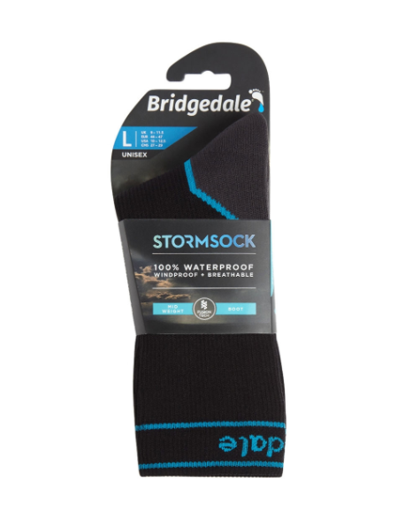Bridgedale Unisex Stormsock 100% Waterproof Midweight Boot Sock